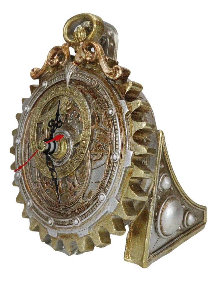 Steampunk Alternative Science Fate Anguistralobe Geared Desktop Clock Figurine