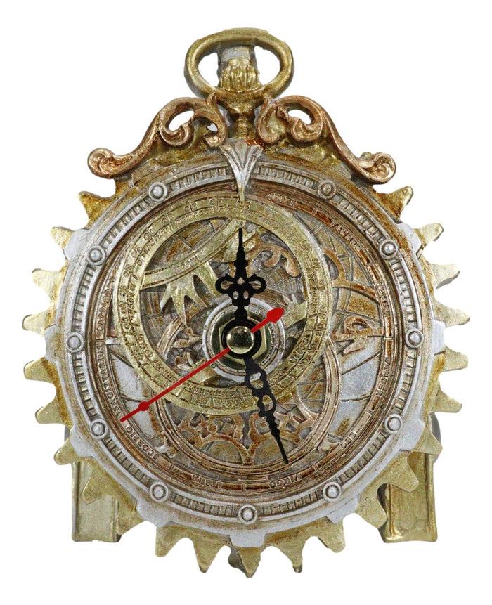 Steampunk Alternative Science Fate Anguistralobe Geared Desktop Clock Figurine