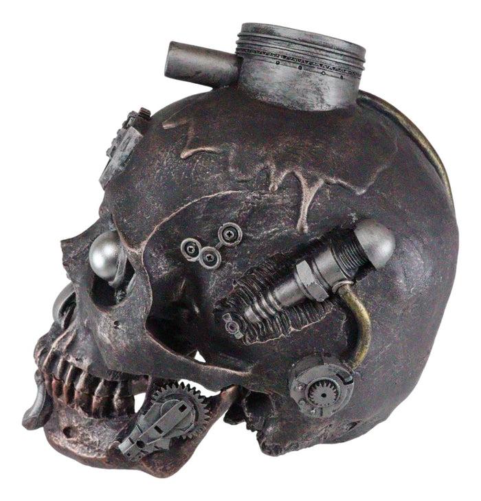 Steampunk Cyborg Steam Cerebrum Cobra Clan Tank Rusted Cranium Skull Figurine