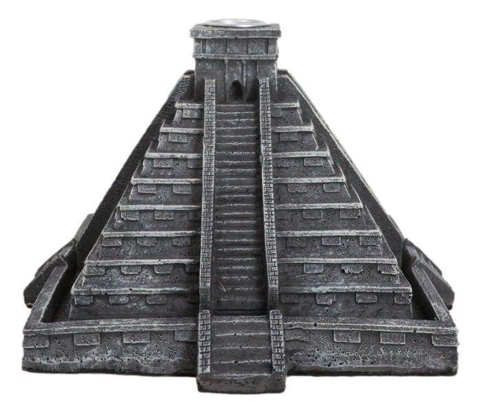Temple Of Kukulcan Mesoamerican Aztec Step Pyramid Backflow Incense Cone Burner