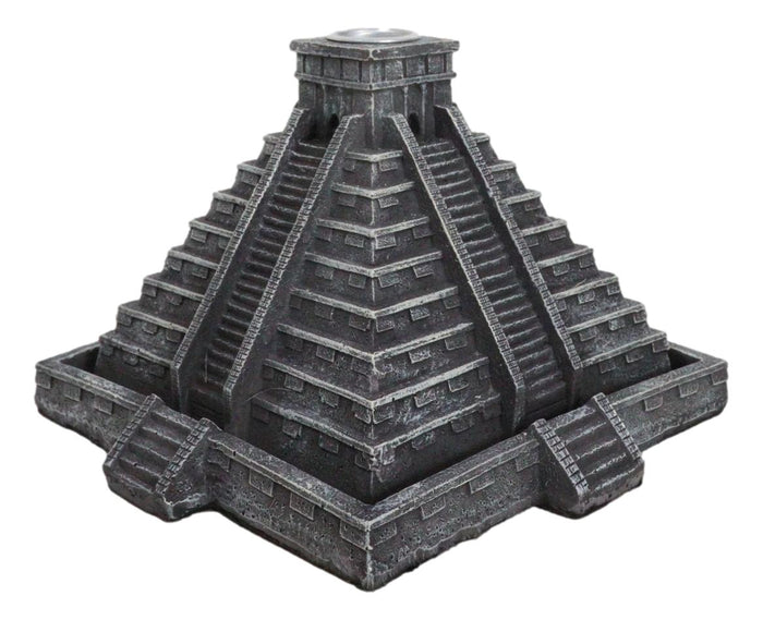Temple Of Kukulcan Mesoamerican Aztec Step Pyramid Backflow Incense Cone Burner