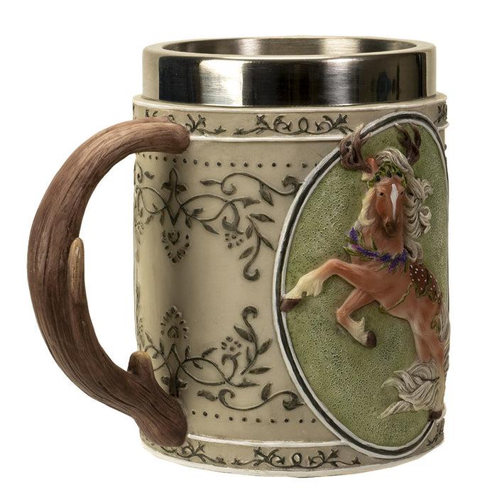 The Trail Of Painted Ponies Forest Spirit Antler Deer Steed Horse Tankard Mug