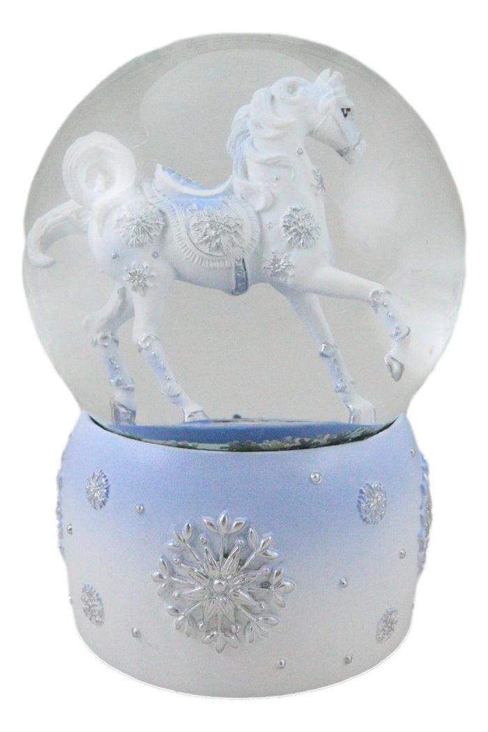 Trail Of Painted Ponies Western Frozen Winter Snow Crystal Horse Water Globe