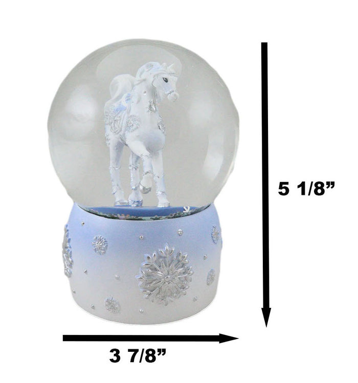 Trail Of Painted Ponies Western Frozen Winter Snow Crystal Horse Water Globe