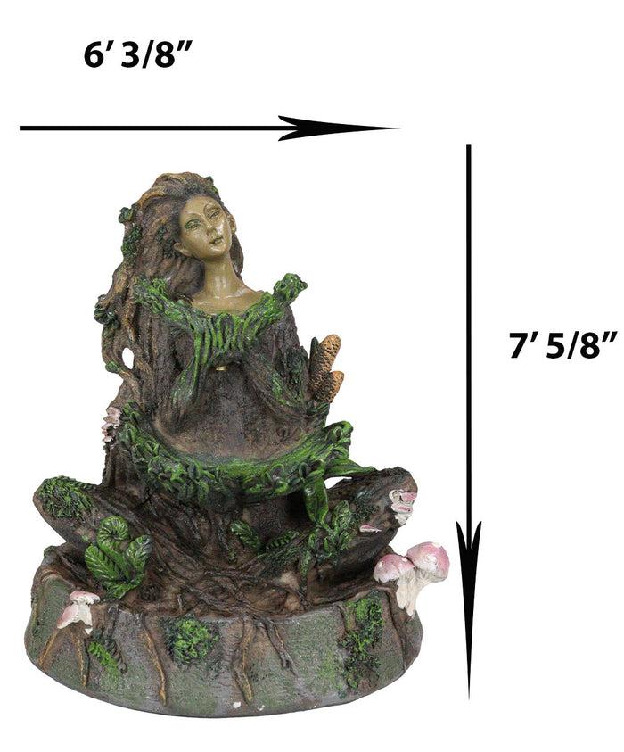 Tree Woman Gaia Dryad Ent Native Earth Goddess Backflow Incense Cone Burner