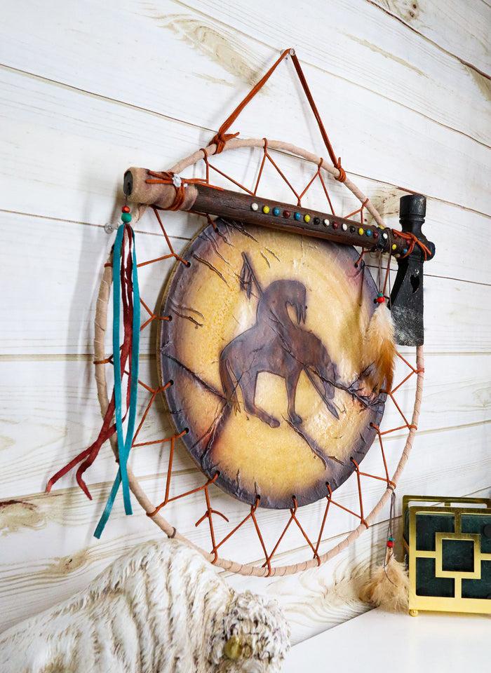 Tribal Native Indian End Of Trail War Shield Battle Axe Dreamcatcher Wall Decor