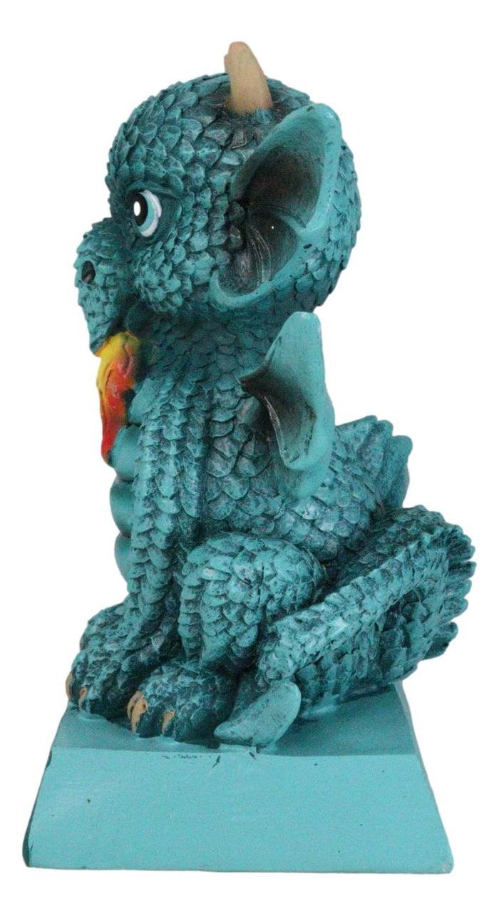 Turquoise Koan Cartoon Dragon Figurine You Can Never Have Too Many Dragons