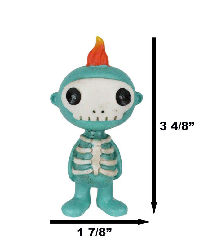 Underbedz Chadow Skeleton Baby With Skeletal Ribcage And Flame Head Figurine