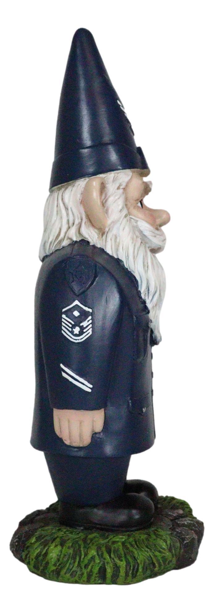 USA Patriotic Armed Forces Military Air Force Gnome Statue Defend The Skies
