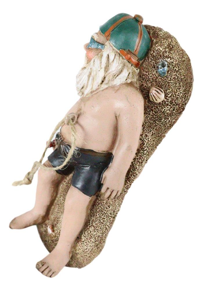 Vacation Santa Claus In Swim Trunks Beach Sunbathing Christmas Tree Ornament