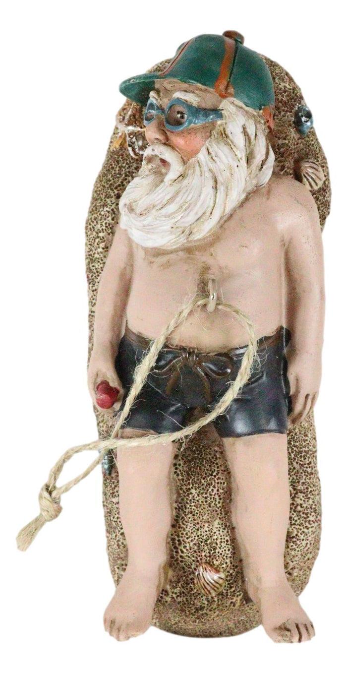 Vacation Santa Claus In Swim Trunks Beach Sunbathing Christmas Tree Ornament