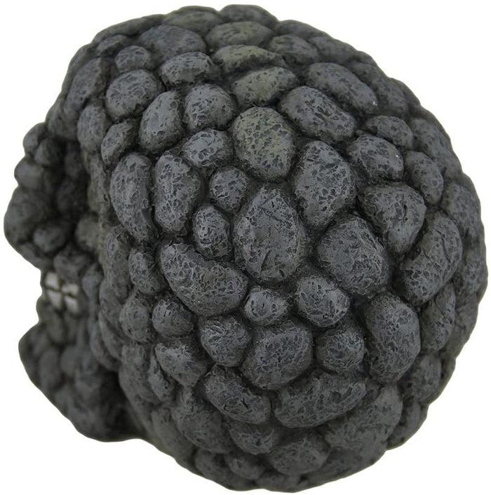Volcanic Ash Rock Pile Skull Craggy Humanoid Asteroid Skeleton Figurine
