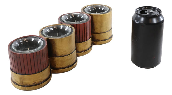 Western 12 Gauge Shotgun Shells Ammo Shell Casing 4 Votive Inserts Candle Holder