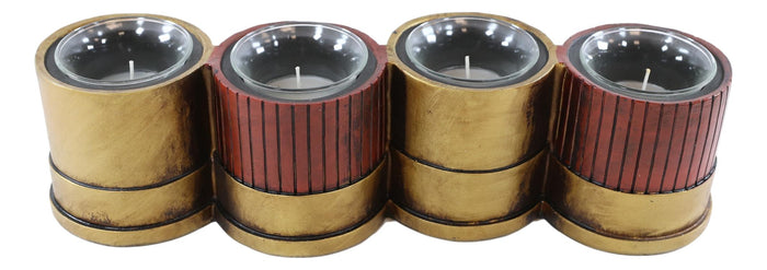 Western 12 Gauge Shotgun Shells Ammo Shell Casing 4 Votive Inserts Candle Holder
