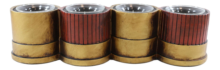 Western 12 Gauge Shotgun Shells Ammo Shell Casing 4 Votive Inserts Candle Holder