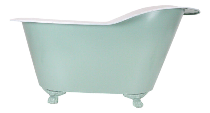 Western Country Rustic Metal Freestanding Bathtub Replica Sculpture 16"L