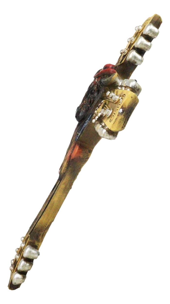 Western Rock And Roll Music Guitars With Cowboy Highland Cow Wall Cross Plaque