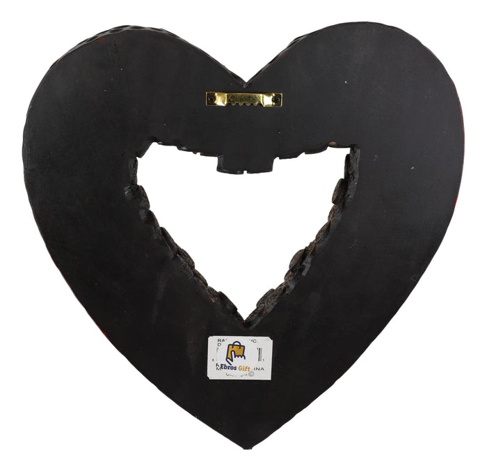 Western Shotgun Ammo Shells Gold Tone Bullets Heart Wall Plaque Decor Accent