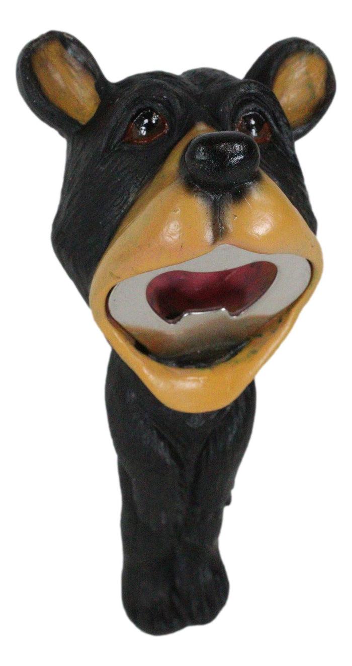 Western Whimsical Comical Forest Black Bear Soda Beer Hand Bottle Cap Opener