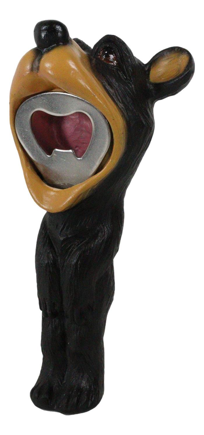 Western Whimsical Comical Forest Black Bear Soda Beer Hand Bottle Cap Opener