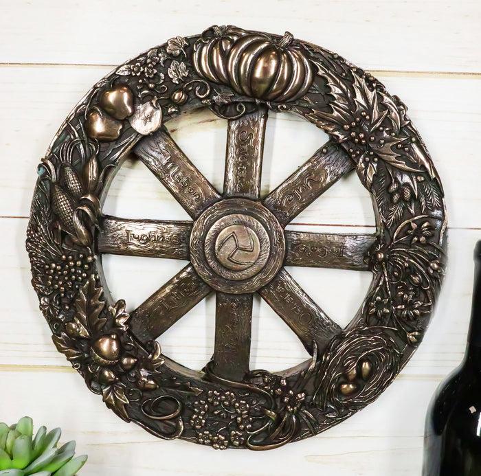 Wheel Of The Year Wall Plaque Eight Pagan Festivals Sabbats By Maxine Miller