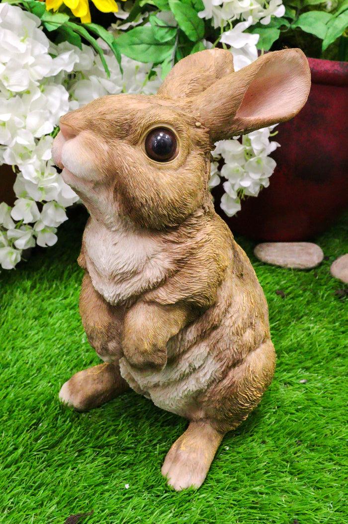 Whimsical Curious Mother Bunny Rabbit Standing Pet Pal Fairy Garden Figurine