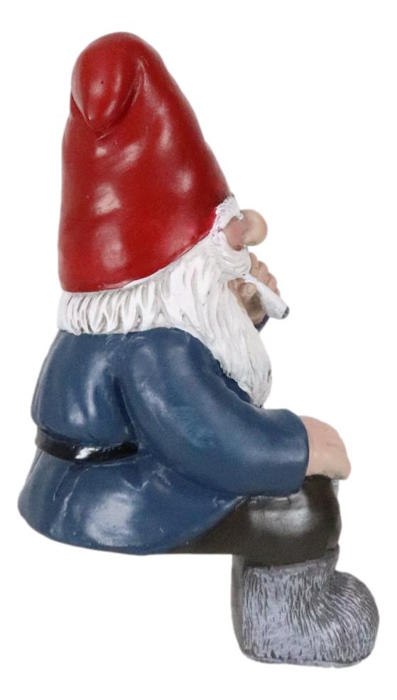 Whimsical Gypsy Life Mr Gnome Dwarf Stoner Smoking Stash Shelf Sitter Figurine