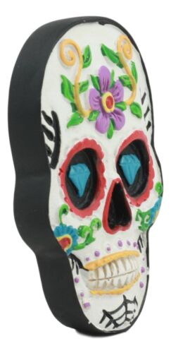 White Day Of The Dead Sugar Skull Magnetic Bottle Opener Refrigerator Gadget
