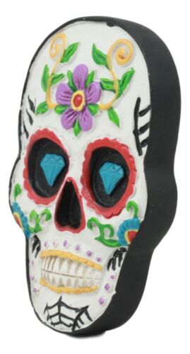 White Day Of The Dead Sugar Skull Magnetic Bottle Opener Refrigerator Gadget