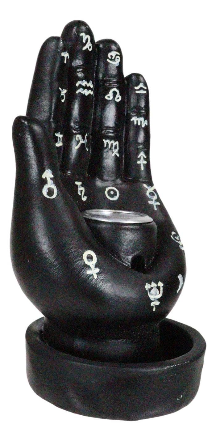 Wicca Black Fortune Teller Chirology Palmistry Hand Palm Backflow Incense Burner