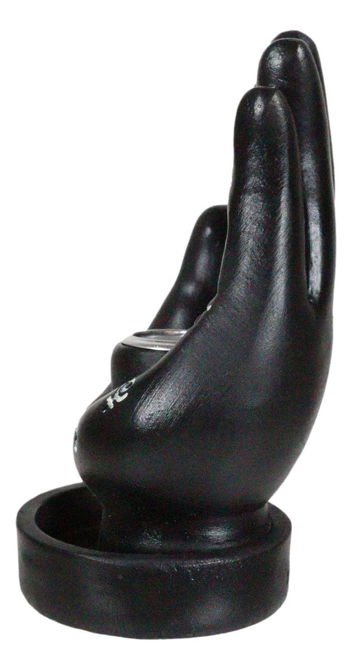 Wicca Black Fortune Teller Chirology Palmistry Hand Palm Backflow Incense Burner