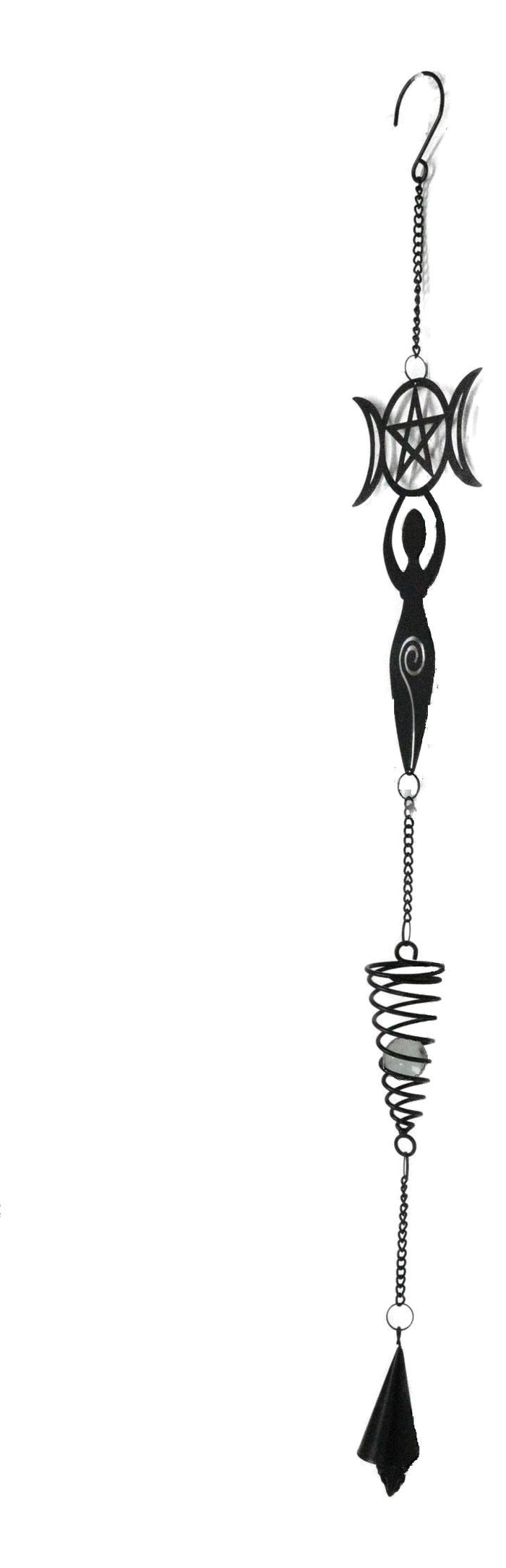 Wicca Celtic Goddess Danu Triple Moon Goddess Spiral Wall Hanging Decoration