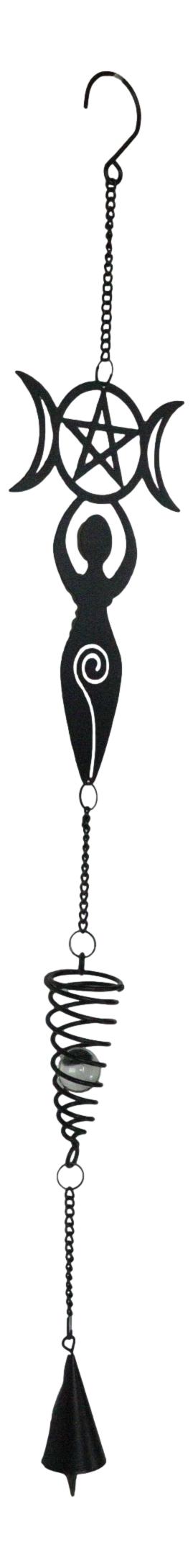 Wicca Celtic Goddess Danu Triple Moon Goddess Spiral Wall Hanging Decoration