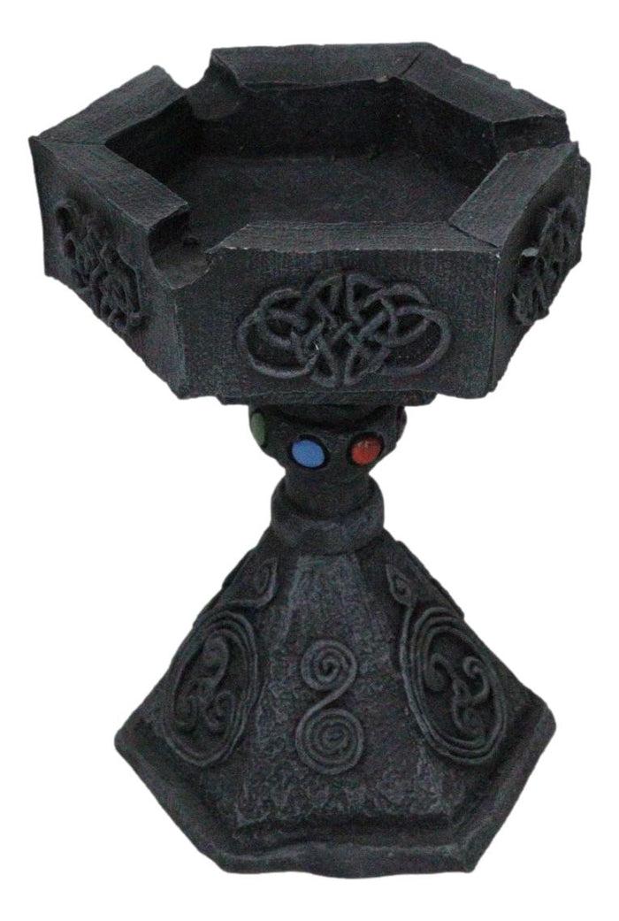 Wicca Celtic Knotwork Dark Art Hexagon Ashtray Or Votive Candle Holder Stand Wicca Celtic Knotwork Dark Art Hexagon Ashtray Or Votive Candle Holder Stand