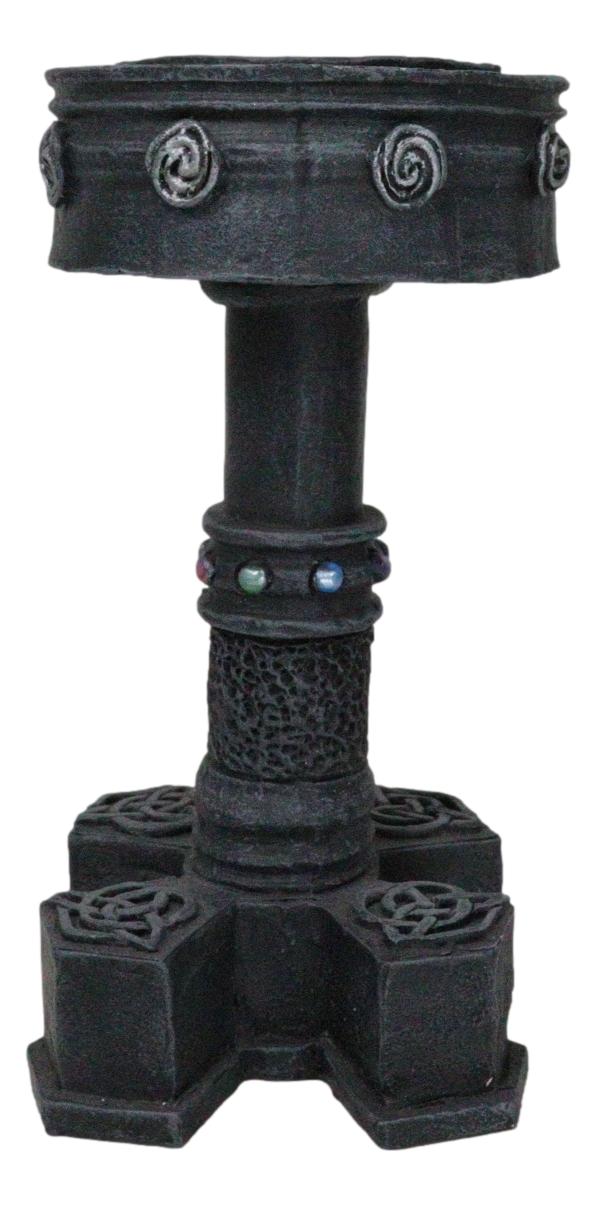 Wicca Celtic Knotwork Motherhood Trinity Shield Knots Votive Candle Holder