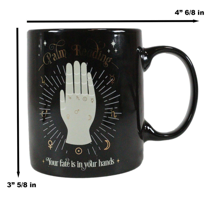 Wicca Fortune Teller Psychic Tarot Cards Palm Reading Chirology Coffee Mug Cup
