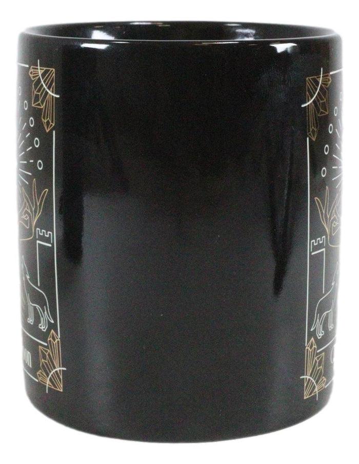 Wicca Fortune Teller Psychic Tarot Cards The Moon Ceramic Tea Coffee Mug Cup