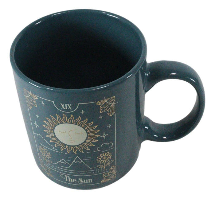 Wicca Fortune Teller Psychic Tarot Cards The Sun Ceramic Tea Coffee Mug Cup