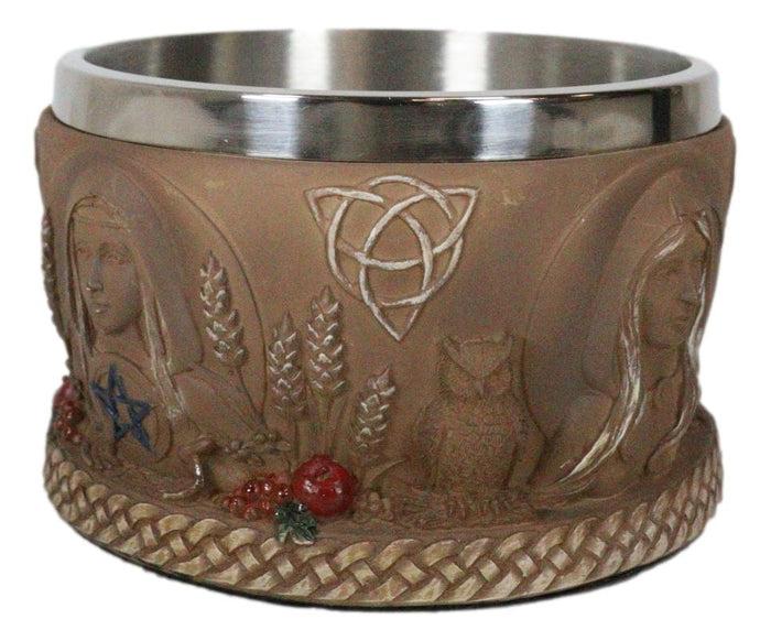 Wicca Metaphysical Triple Goddess Mother Maiden Crone Smudging Smudge Bowl