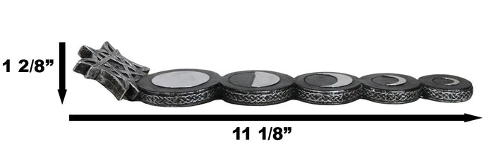 Wicca Mystic Triple Moon Phases Sacred Goddesses Incense Stick Holder Burner