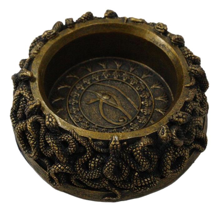 Wicca Occult Wadjet Eye Of Horus Morphing Serpents Base Stand For Crystal Ball