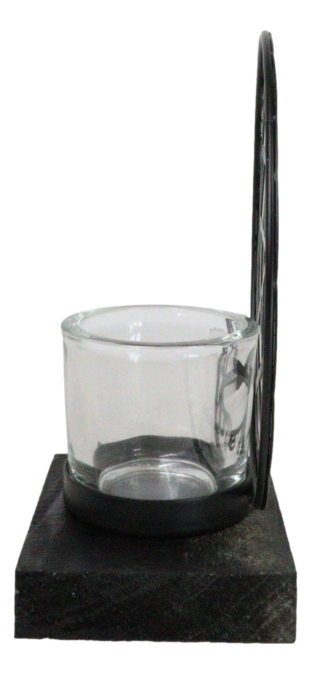 Wicca Occultic Angels And Demons Sacred Mystic Sigils Metal Votive Candle Holder