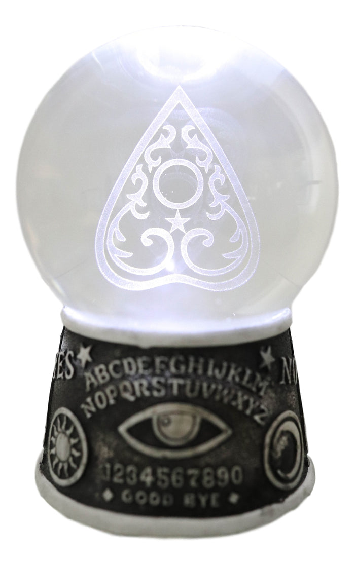 Wicca Ouija Spirit Board Evil Eye Planchette LED Glass Gazing Ball Figurine