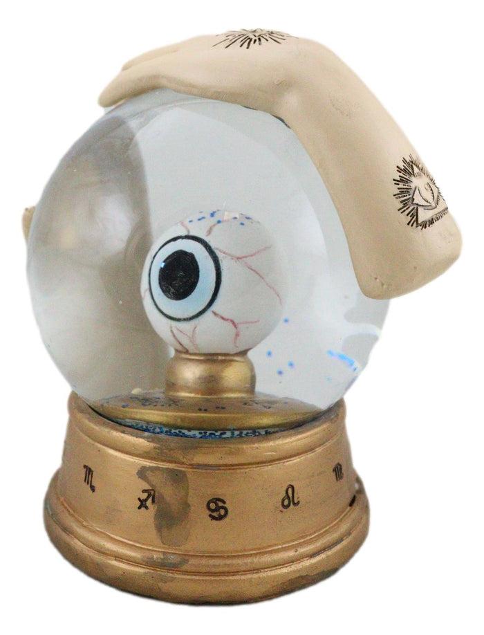Wicca Psychic All Seeing Eye Of Providence With Chirology Hand Palms Water Globe