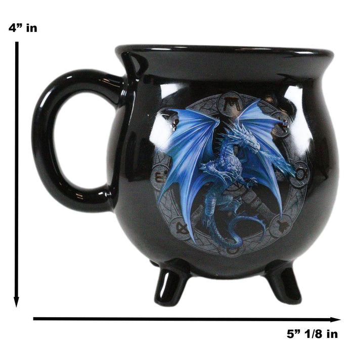 Wicca Sabbats Wheel Of The Year Yule Dragon Heat Color Changing Cauldron Mug