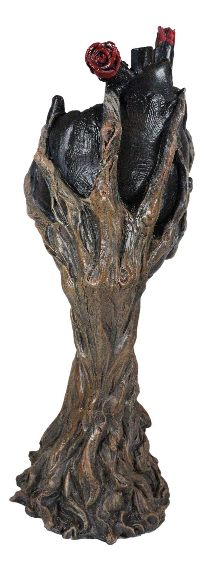 Wicca Spirit God Celtic Greenman Ent Holding Black Human Anatomy Heart Figurine