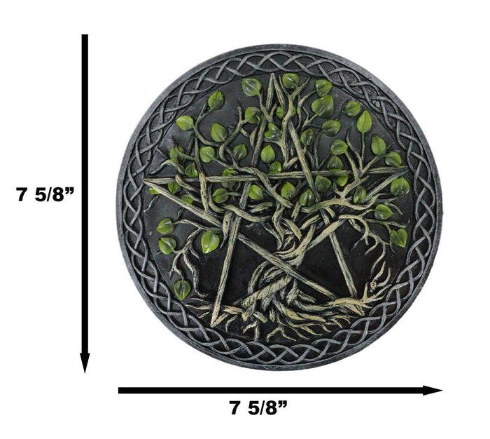 Wicca Twisted Vine Branches Tree Of Life Pentagram Star Decorative Wall Plaque