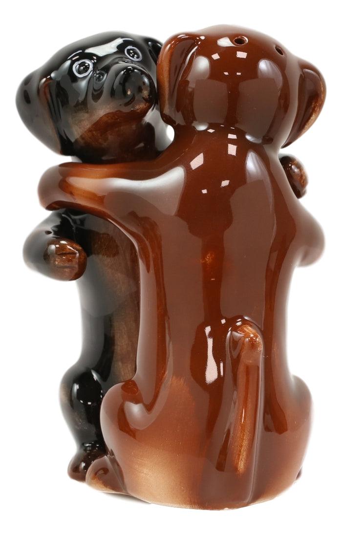 Wiener First Dance Dachshund Dogs Hugging Salt And Pepper Shakers Figurine Set
