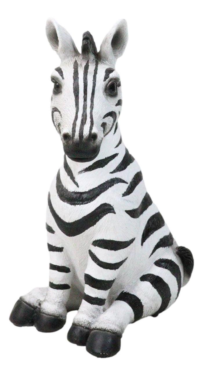 Wildlife Nature Safari Savanna Equid Zebra Horse Foal Sitting Figurine Wildlife Nature Safari Savanna Equid Zebra Horse Foal Sitting Figurine
