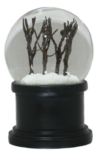 Windy Christmas Snow Winter Trees Night Scene Light Up Snow Water Globe With Fan